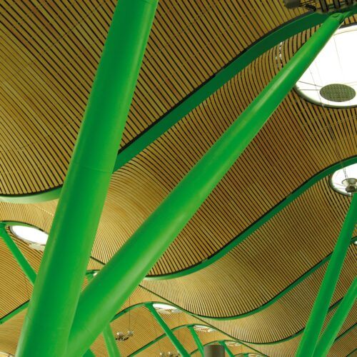 Bamboo ceiling in Madrid