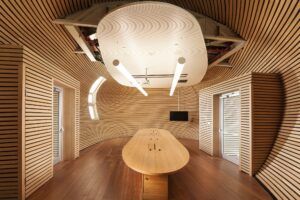 Bamboo Flooring, wall, furniture Tel-Aviv University (PSES)