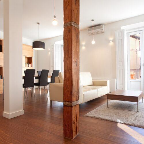 Suelo Bamboo Elite instalado en un apartamento en el centro de Madrid