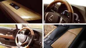 MOSO Bamboo Veneer in Lexus 450 Car Interior