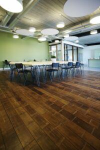 MOSO bamboo flooring used in MOSO International head office in Zwaag