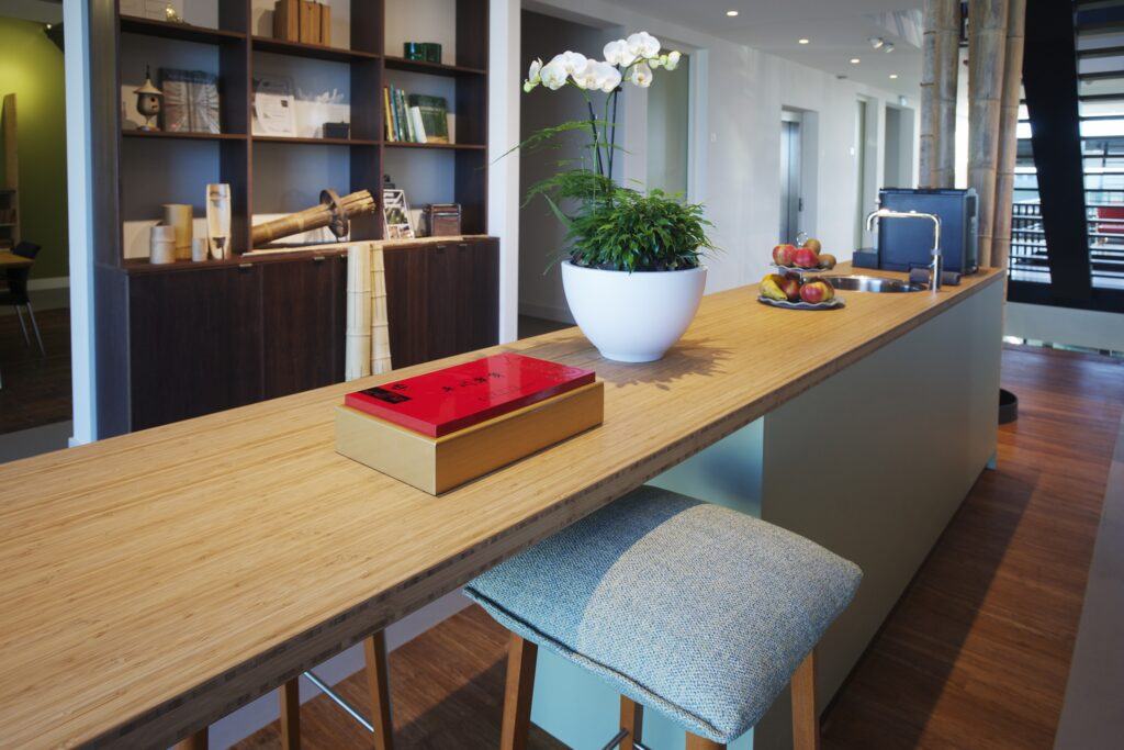 MOSO head office and bamboo worktop