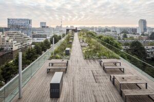 MOSO Bamboo X-treme decking rooftop terrace in Amsterdam