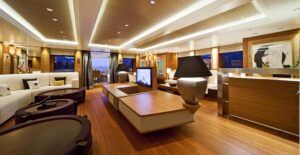 MOSO Bamboo Solid Panel used in luxurious yacht