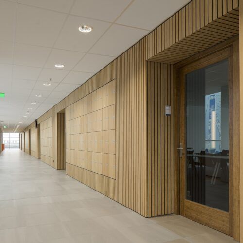 MOSO Bamboo flooring, wall covering and terrace in STC Campus Waalhaven