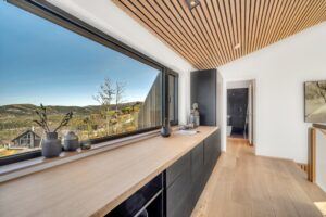 MOSO Bamboo panels used for worktop in Chalet at Gaustatoppen