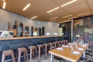 MOSO Bamboo Solid Panel used for furniture and worktop in Oasis Restaurant