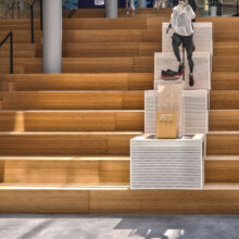 MOSO Bamboo products used in LEED certified bamboo project at Asics