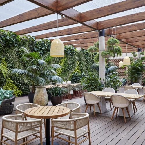 MOSO Bamboo X-treme Decking used at Hotel Barcelona 1882