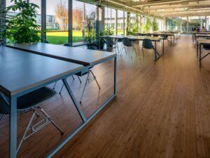 MOSO Bamboo Flooring used at the H Farm campus in Venice, Italy