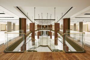 MOSO Bamboo UltraDensity durable flooring used at the Commercial centre Canalejas in Madrid