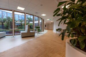 MOSO Bamboo Industriale Flooring and Solid Panels at the Oogcentrum (Eye Centre) Noordholland