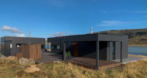 La lame de terrasse MOSO® Bamboo X-treme® est installée dans une maison d'été en Islande.